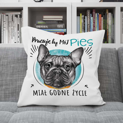 Poduszka Prezent Pies Rasa BULDOG FRANCUSKI