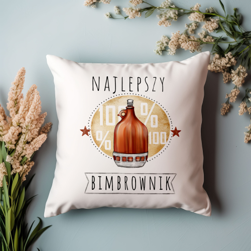 PODUSZKA PREZENT HOBBY BIMBROWNIK UPOMINEK