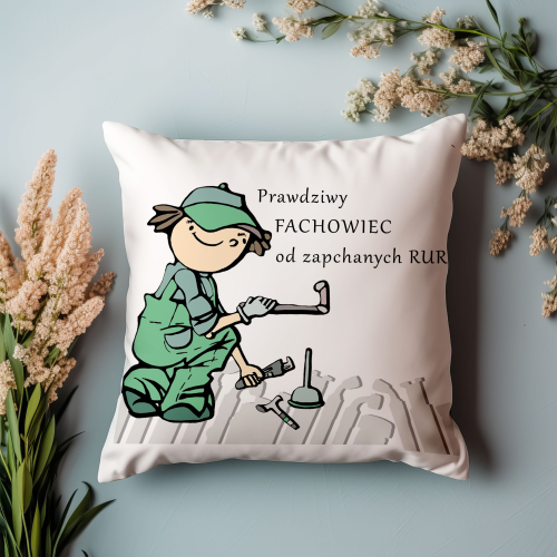 UPOMINEK PODUSZKA PREZENT ZAWÓD HYDRAULIK