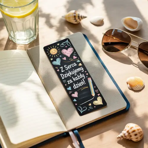 PREZENT ZESTAW DLA NAUCZYCIELA ZAKŁADKA Z DŁUGOPISEM DO KSIĄŻKI SZKOŁA PRZEDSZKOLE