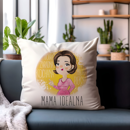 PODUSZKA PREZENT ŚWIĘTO DLA MAMY DZIEŃ MATKI TEŚCIOWEJ KOBIETA MAMA IDEALNA