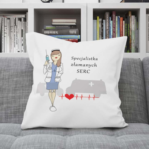 Poduszka Prezent Do Pracy PIELĘGNIARKA SALOWA