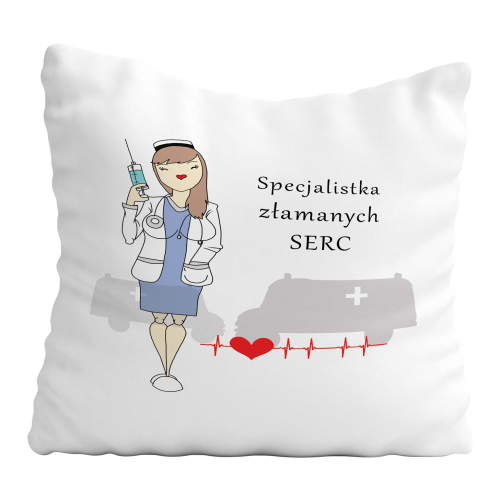 Poduszka Prezent Do Pracy PIELĘGNIARKA SALOWA