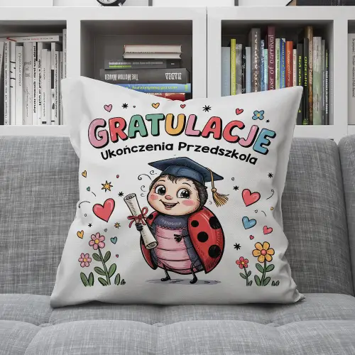 PODUSZKA PREZENT NA ZAKOŃCZENIE ROKU UPOMINEK PRZEDSZKOLE BIEDRONKA