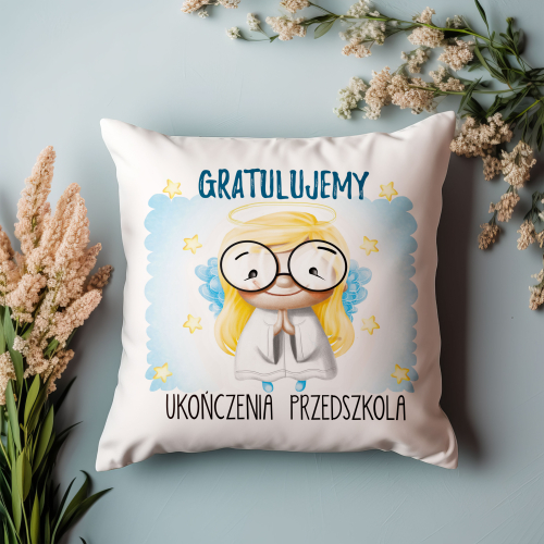 Poduszka Zakończenie Przedszkola ANIOŁEK ONA