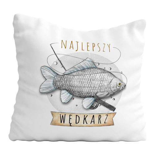 PODUSZKA JASIEK PREZENT HOBBY WĘDKARSTWO WĘDKARZ RYBY