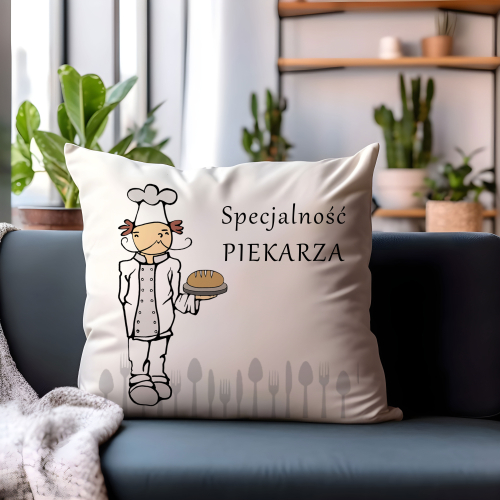 UPOMINEK PODUSZKA PREZENT ZAWÓD PIEKARZ KUCHARZ SZEF KUCHNI