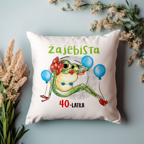 PODUSZKA PREZENT URODZINY ŻAJEBISTA... LATKA PERSONALIZACJA ŻABA