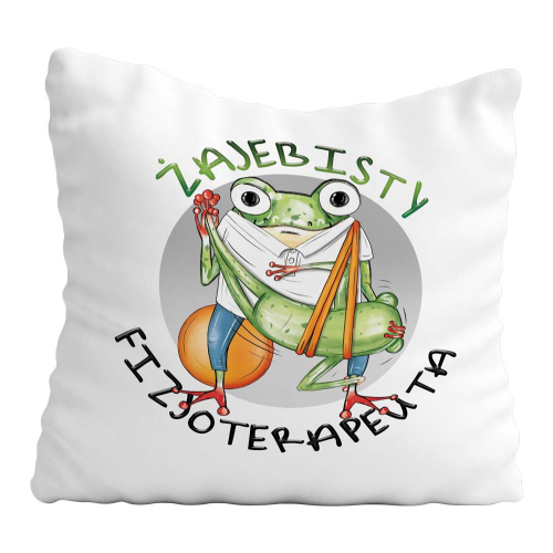 Poduszka Prezent Praca Żajebisty FIZJOTERAPEUTA