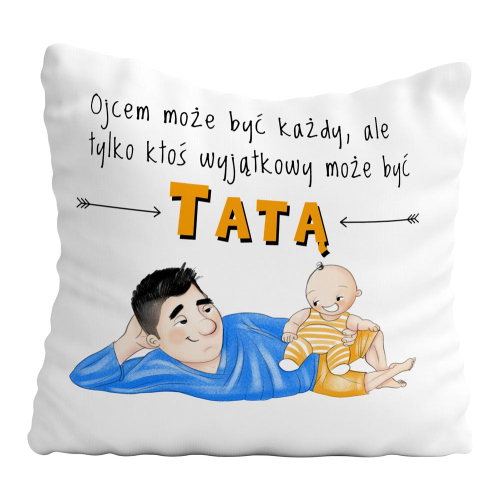 UPOMINEK PODUSZKA PREZENT NA DZIEŃ OJCA TATY OJCZYMA IMIENINY URODZINY
