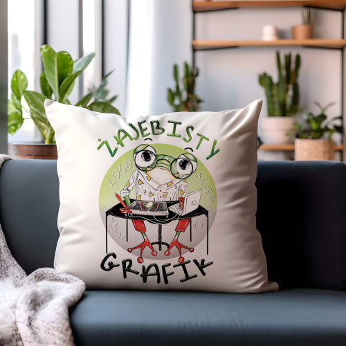 Poduszka Prezent Praca Zawód Żajebisty GRAFIK