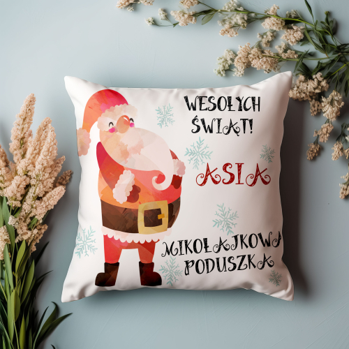 Poduszka Prezent Mikołajki Gwiazdka Święta Imię