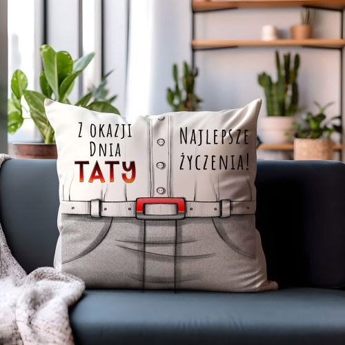 PODUSZKA PREZENT DEKORACJA DLA TATY OJCA ŻYCZENIA NA IMIENINY URODZINY
