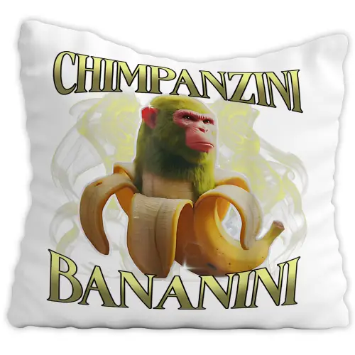 Poduszka Chimpanzini Bananini Italian Brainrot  Prezent