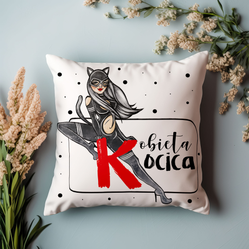 Poduszka Prezent Dzień Kobiet KOCICA