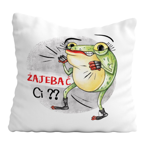 Poduszka Prezent Żaba ZACZEPNY ONA