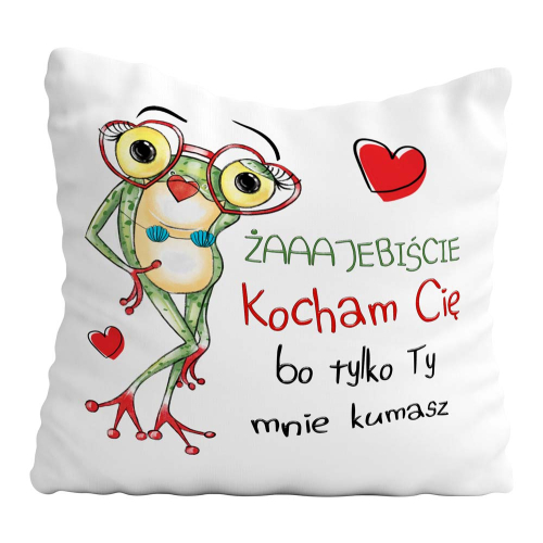 Poduszka Prezent Walentynki KOCHAM CIĘ