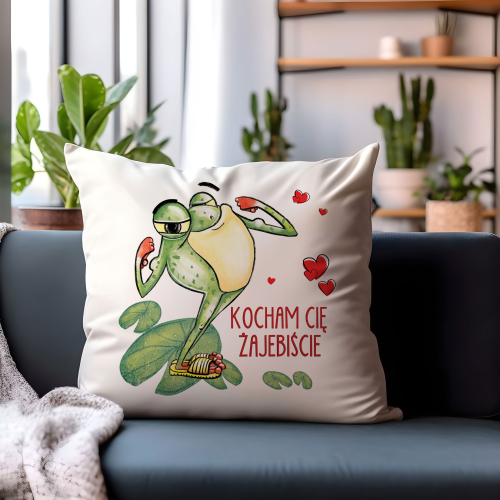 Poduszka Prezent Walentynki KOCHA ŻAJEBIŚCIE