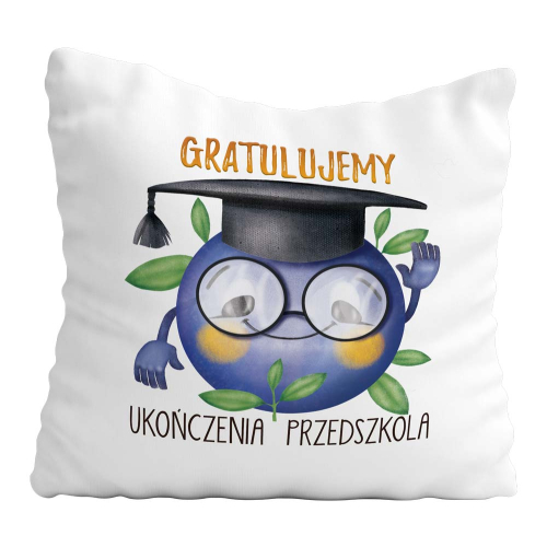 Poduszka Prezent Zakończenie Przedszkola Jagódka