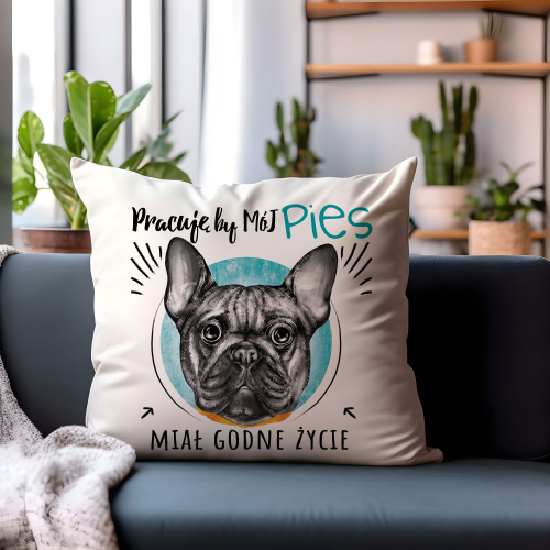 Poduszka Prezent Pies Rasa BULDOG FRANCUSKI