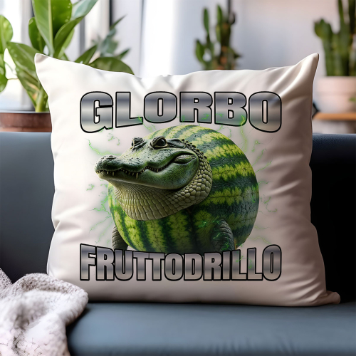 Poduszka Glorbo Fruttodrillo Italian Brainrot Viral Tiktok Prezent