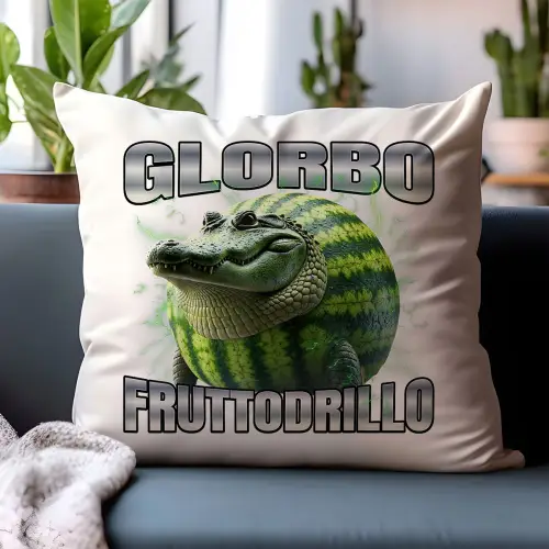 Poduszka Glorbo Fruttodrillo Italian Brainrot Viral Tiktok Prezent