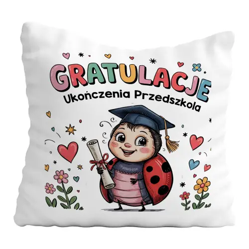 PODUSZKA PREZENT NA ZAKOŃCZENIE ROKU UPOMINEK PRZEDSZKOLE BIEDRONKA