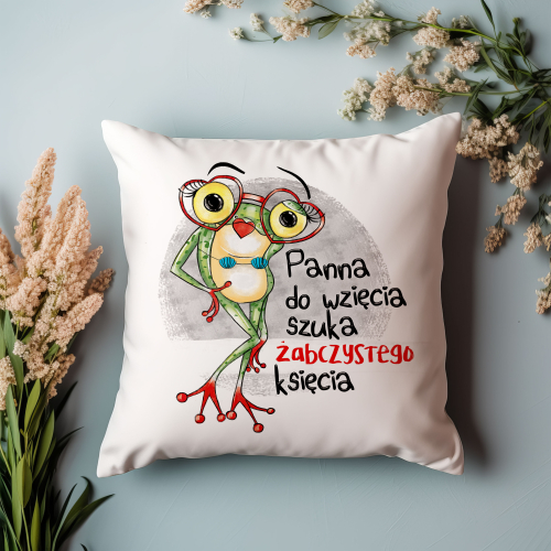 Poduszka Prezent Żaba PANNA DO WZIĘCIA