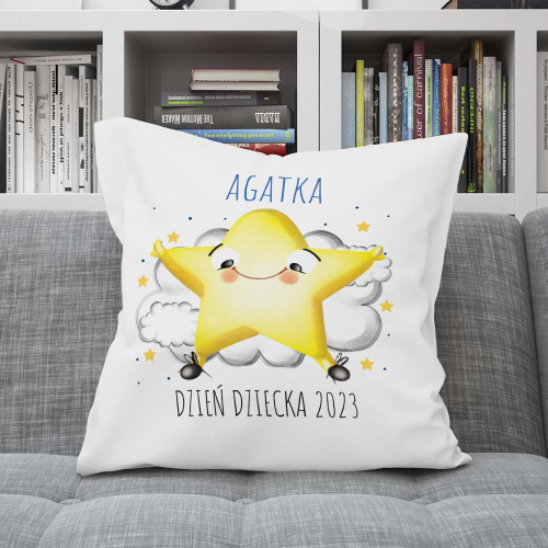 Poduszka Prezent DZIEŃ DZIECKA Gwiazdka IMIĘ