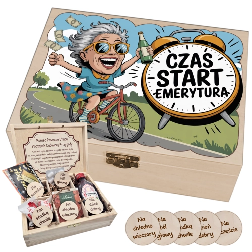 Niezbędnik Emerytki Śmieszny Prezent Na Pożegnanie Z Pracą Emerytura