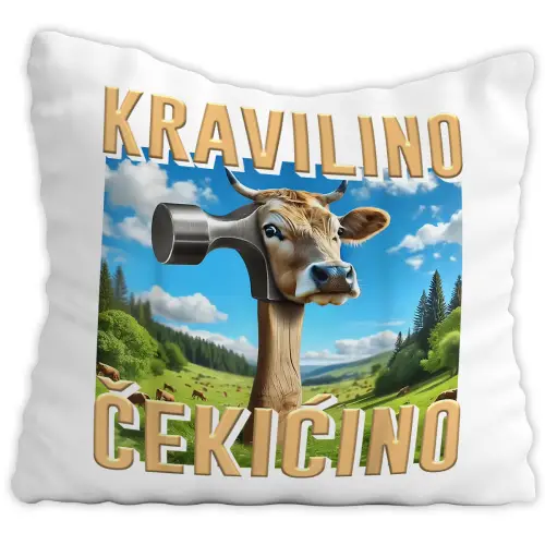 Poduszka Kravilino Cekicino Hilarious Italian Brainrot Viral Tiktok Prezent