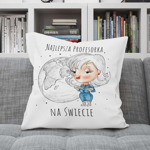Poduszka Prezent DZIEŃ NAUCZYCIELA profesorka