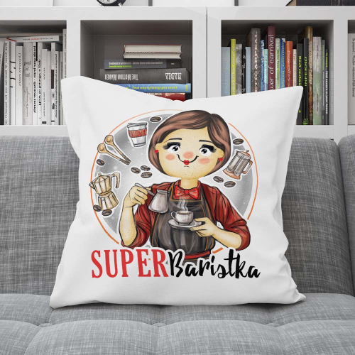 Poduszka Prezent Praca Zawód Super BARISTKA