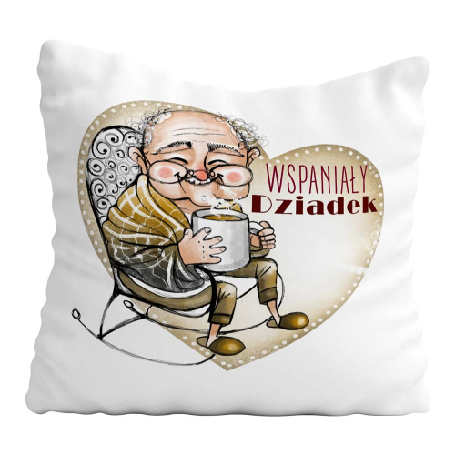 Poduszka Prezent Dzień Dziadka WSPANIAŁY