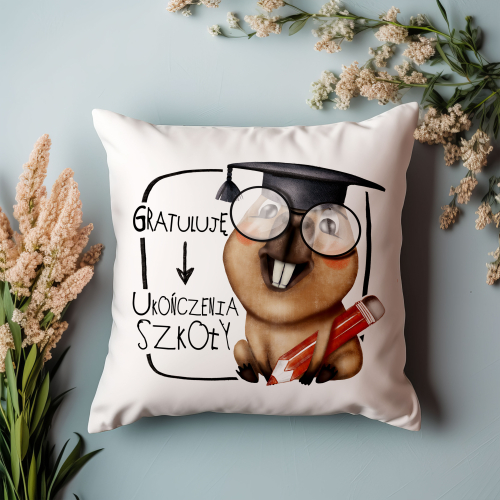 Poduszka Prezent Koniec Przedszkola KAPIBARA