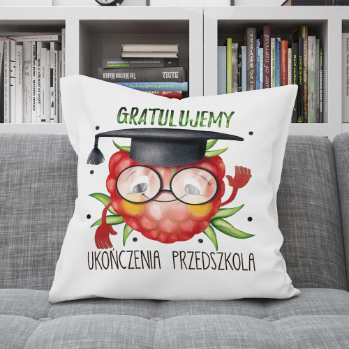 Poduszka Prezent Zakończenie Przedszkola Malinka