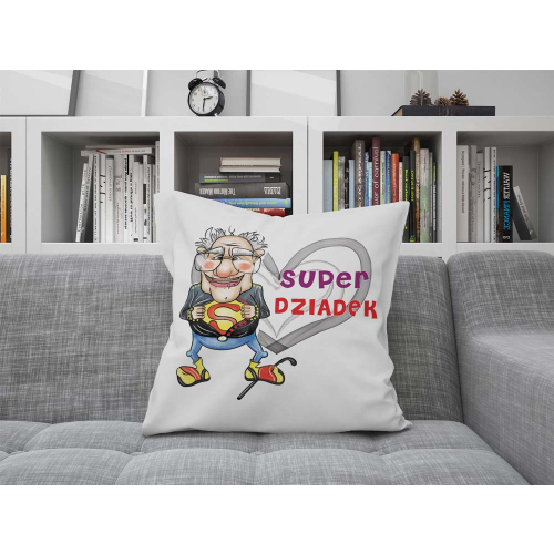 Poduszka Prezent Dzień Dziadka SUPER