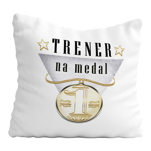 Poduszka Prezent Sport TRENER NA MEDAL