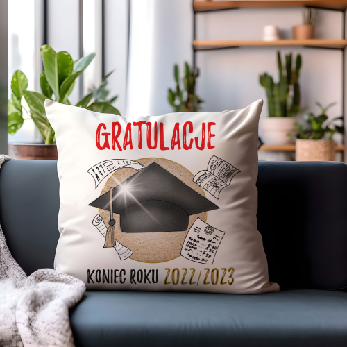 PODUSZKA PREZENT NA UKOŃCZENIE SZKOŁY ZAKOŃCZENIE ROKU SZKOLNEGO GRATULACJE
