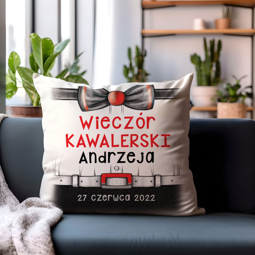 Poduszka Wieczór Kawalerski Pana Młodego Ślub