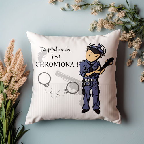 UPOMINEK PODUSZKA PREZENT ZAWÓD POLICJANT STRAŻNIK