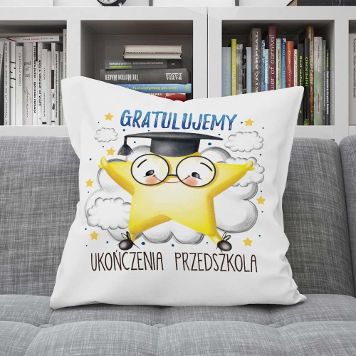 Poduszka Prezent Zakończenie Przedszkola GWIAZDKA