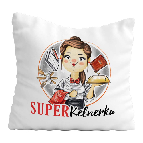 Poduszka Prezent Praca Zawód Super KELNERKA