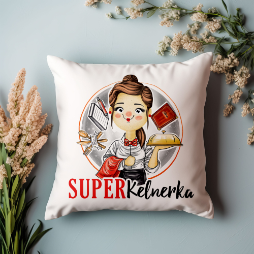 Poduszka Prezent Praca Zawód Super KELNERKA