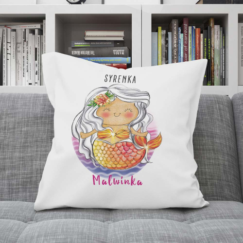 Poduszka Prezent Dzień Kobiet SYRENKA IMIĘ
