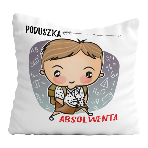 PREZENT NA ZAKOŃCZENIE SZKOŁY PODUSZKA ABSOLWENTA UCZEŃ UPOMINEK