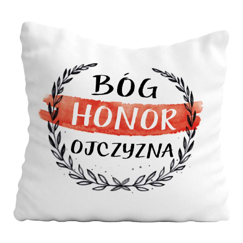 Poduszka Patriota 11 Listopada BÓG HONOR OJCZYZNA