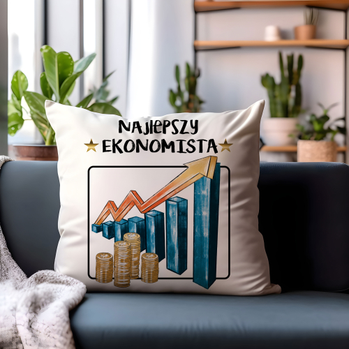 UPOMINEK PODUSZKA PREZENT ZAWÓD  EKONOMISTA MAKLER