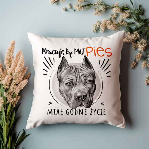 Poduszka Prezent Pies AMERICAN PIT BULL TERRIER