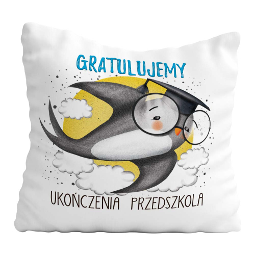 Poduszka Prezent Zakończenie Przedszkola JASKÓŁKA